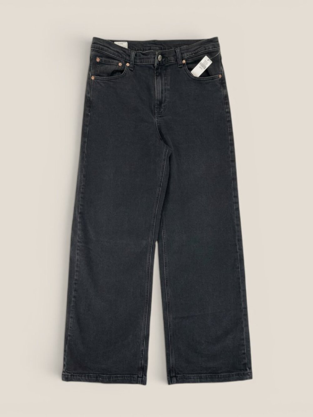 Gap Stride Wide Leg Jeans Washed Black 31/12 Tall NWT